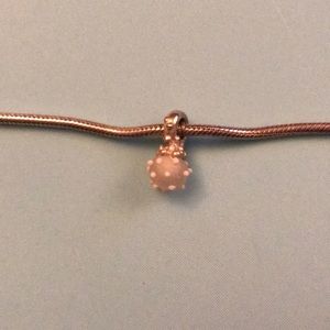 Pandora white snow ball charm